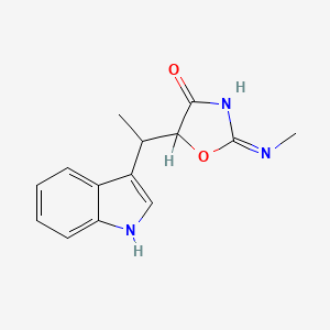 molecular formula C14H15N3O2 B1497752 5-(1-(1H-Indol-3-yl)ethyl)-2-(methylamino)-4(5H)-oxazolone CAS No. 21193-77-1