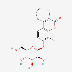 4-methyl-6-oxo-6,7,8,9,10,11-hexahydrocyclohepta[c]chromen-3-yl beta-D-glucopyranoside