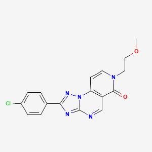 2-(4-chlorophenyl)-7-(2-methoxyethyl)pyrido[3,4-e][1,2,4]triazolo[1,5-a]pyrimidin-6(7H)-one