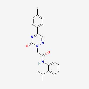 2-[5-(4-methylphenyl)-3-oxo-1,2,4-triazin-2(3H)-yl]-N-[2-(propan-2-yl)phenyl]acetamide