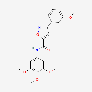 molecular formula C20H20N2O6 B14977568 3-(3-methoxyphenyl)-N-(3,4,5-trimethoxyphenyl)-1,2-oxazole-5-carboxamide 