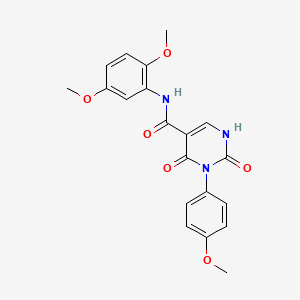 N-(2,5-dimethoxyphenyl)-3-(4-methoxyphenyl)-2,4-dioxo-1,2,3,4-tetrahydropyrimidine-5-carboxamide