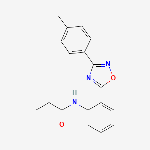 2-methyl-N-{2-[3-(4-methylphenyl)-1,2,4-oxadiazol-5-yl]phenyl}propanamide