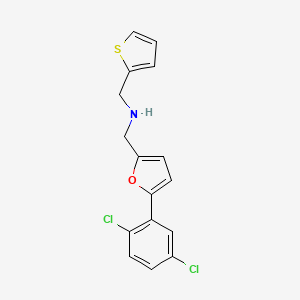 1-[5-(2,5-dichlorophenyl)furan-2-yl]-N-(thiophen-2-ylmethyl)methanamine