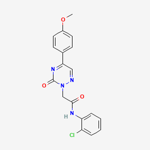 N-(2-chlorophenyl)-2-[5-(4-methoxyphenyl)-3-oxo-1,2,4-triazin-2(3H)-yl]acetamide