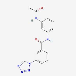 N-[3-(acetylamino)phenyl]-3-(1H-tetrazol-1-yl)benzamide