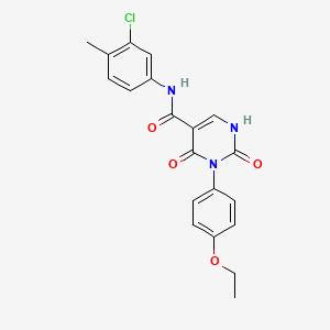 N-(3-chloro-4-methylphenyl)-3-(4-ethoxyphenyl)-2,4-dioxo-1,2,3,4-tetrahydropyrimidine-5-carboxamide