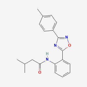 3-methyl-N-{2-[3-(4-methylphenyl)-1,2,4-oxadiazol-5-yl]phenyl}butanamide