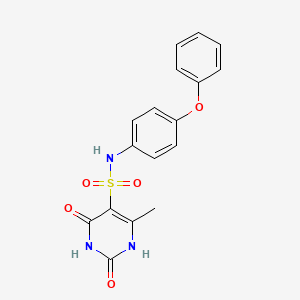 6-methyl-2,4-dioxo-N-(4-phenoxyphenyl)-1,2,3,4-tetrahydropyrimidine-5-sulfonamide