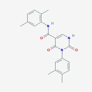 molecular formula C21H21N3O3 B14977637 N-(2,5-dimethylphenyl)-3-(3,4-dimethylphenyl)-2,4-dioxo-1,2,3,4-tetrahydropyrimidine-5-carboxamide 