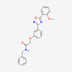 N-benzyl-2-{3-[5-(2-methoxyphenyl)-1,2,4-oxadiazol-3-yl]phenoxy}acetamide