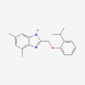 4,6-dimethyl-2-{[2-(propan-2-yl)phenoxy]methyl}-1H-benzimidazole