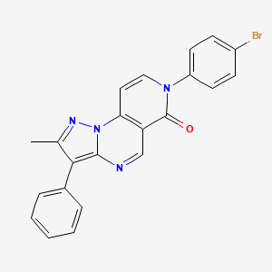 7-(4-bromophenyl)-2-methyl-3-phenylpyrazolo[1,5-a]pyrido[3,4-e]pyrimidin-6(7H)-one