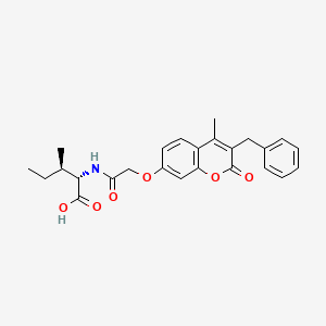 N-{[(3-benzyl-4-methyl-2-oxo-2H-chromen-7-yl)oxy]acetyl}-L-isoleucine