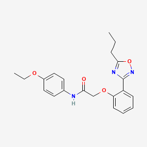 N-(4-ethoxyphenyl)-2-[2-(5-propyl-1,2,4-oxadiazol-3-yl)phenoxy]acetamide