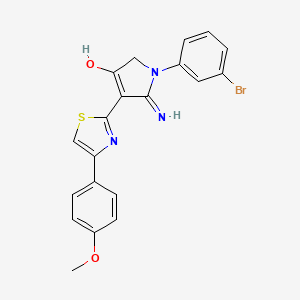 5-amino-1-(3-bromophenyl)-4-[4-(4-methoxyphenyl)-1,3-thiazol-2-yl]-1,2-dihydro-3H-pyrrol-3-one