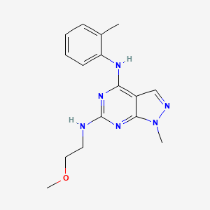 N~6~-(2-methoxyethyl)-1-methyl-N~4~-(2-methylphenyl)-1H-pyrazolo[3,4-d]pyrimidine-4,6-diamine