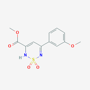 methyl 5-(3-methoxyphenyl)-2H-1,2,6-thiadiazine-3-carboxylate 1,1-dioxide