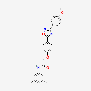 N-(3,5-dimethylphenyl)-2-{4-[3-(4-methoxyphenyl)-1,2,4-oxadiazol-5-yl]phenoxy}acetamide