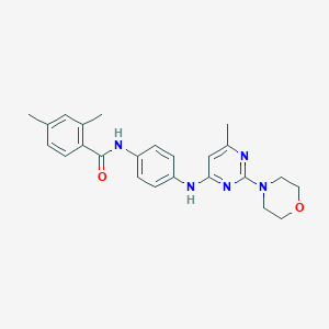 2,4-dimethyl-N-(4-((6-methyl-2-morpholinopyrimidin-4-yl)amino)phenyl)benzamide