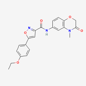 5-(4-ethoxyphenyl)-N-(4-methyl-3-oxo-3,4-dihydro-2H-1,4-benzoxazin-6-yl)-1,2-oxazole-3-carboxamide