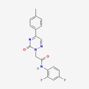 N-(2,4-difluorophenyl)-2-[5-(4-methylphenyl)-3-oxo-1,2,4-triazin-2(3H)-yl]acetamide