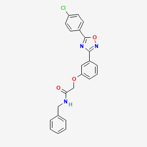 N-benzyl-2-{3-[5-(4-chlorophenyl)-1,2,4-oxadiazol-3-yl]phenoxy}acetamide