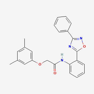 molecular formula C24H21N3O3 B14977897 2-(3,5-dimethylphenoxy)-N-[2-(3-phenyl-1,2,4-oxadiazol-5-yl)phenyl]acetamide 