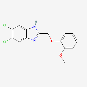 5,6-dichloro-2-[(2-methoxyphenoxy)methyl]-1H-benzimidazole