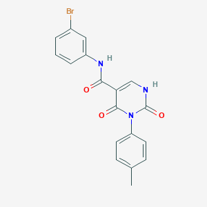 N-(3-bromophenyl)-3-(4-methylphenyl)-2,4-dioxo-1,2,3,4-tetrahydropyrimidine-5-carboxamide