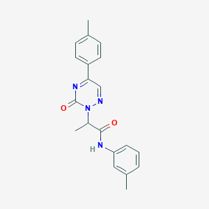 molecular formula C20H20N4O2 B14977930 N-(3-methylphenyl)-2-[5-(4-methylphenyl)-3-oxo-1,2,4-triazin-2(3H)-yl]propanamide 