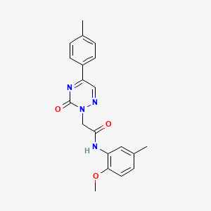 N-(2-methoxy-5-methylphenyl)-2-[5-(4-methylphenyl)-3-oxo-1,2,4-triazin-2(3H)-yl]acetamide