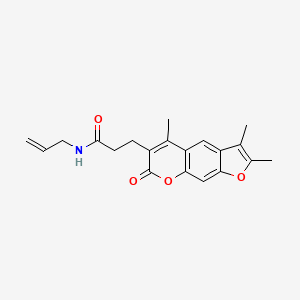 N-allyl-3-(2,3,5-trimethyl-7-oxo-7H-furo[3,2-g]chromen-6-yl)propanamide