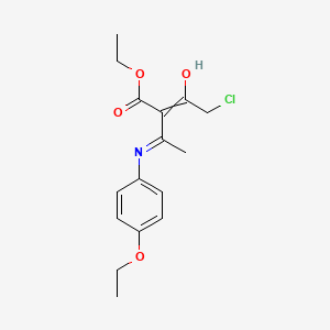 molecular formula C16H20ClNO4 B1497798 ethyl (2E)-2-(chloroacetyl)-3-[(4-ethoxyphenyl)amino]but-2-enoate 