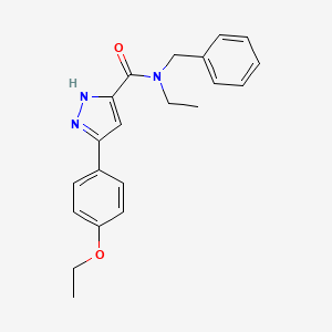 N-benzyl-3-(4-ethoxyphenyl)-N-ethyl-1H-pyrazole-5-carboxamide