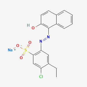 Benzenesulfonic acid, 5-chloro-4-ethyl-2-[(2-hydroxy-1-naphthalenyl)azo]-, monosodium salt