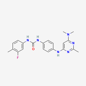 1-(4-{[6-(Dimethylamino)-2-methylpyrimidin-4-YL]amino}phenyl)-3-(3-fluoro-4-methylphenyl)urea