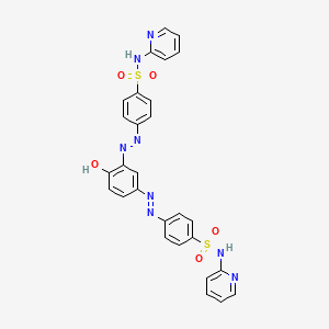 4,4'-((4-Hydroxy-1,3-phenylene)bis(diazenediyl))bis(N-(pyridin-2-yl)benzenesulfonamide)