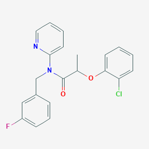 2-(2-chlorophenoxy)-N-(3-fluorobenzyl)-N-(pyridin-2-yl)propanamide