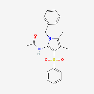 N-[1-benzyl-4,5-dimethyl-3-(phenylsulfonyl)-1H-pyrrol-2-yl]acetamide