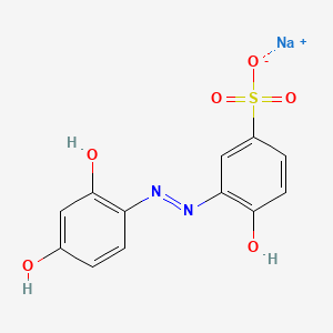 Benzenesulfonic acid, 3-[(2,4-dihydroxyphenyl)azo]-4-hydroxy-, monosodium salt