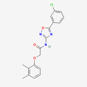 molecular formula C18H16ClN3O3 B14978132 N-[5-(3-chlorophenyl)-1,2,4-oxadiazol-3-yl]-2-(2,3-dimethylphenoxy)acetamide 