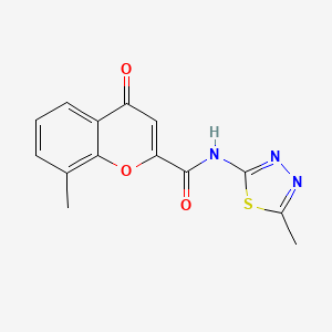 8-methyl-N-(5-methyl-1,3,4-thiadiazol-2-yl)-4-oxo-4H-chromene-2-carboxamide