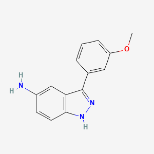 molecular formula C14H13N3O B1497817 3-(3-methoxyphenyl)-1H-indazol-5-amine CAS No. 1176588-15-0