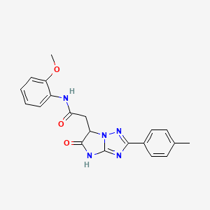 N-(2-methoxyphenyl)-2-[2-(4-methylphenyl)-5-oxo-5,6-dihydro-4H-imidazo[1,2-b][1,2,4]triazol-6-yl]acetamide