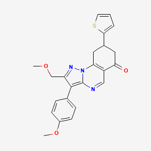 2-(methoxymethyl)-3-(4-methoxyphenyl)-8-(2-thienyl)-8,9-dihydropyrazolo[1,5-a]quinazolin-6(7H)-one