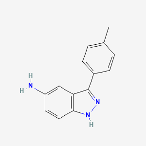 molecular formula C14H13N3 B1497823 3-(P-tolyl)-1H-indazol-5-amine CAS No. 1176630-17-3