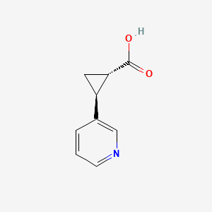 (1S,2S)-2-(Pyridin-3-yl)cyclopropane-1-carboxylic acid