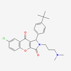 1-(4-Tert-butylphenyl)-7-chloro-2-[3-(dimethylamino)propyl]-1,2-dihydrochromeno[2,3-c]pyrrole-3,9-dione