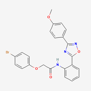 molecular formula C23H18BrN3O4 B14978265 2-(4-bromophenoxy)-N-{2-[3-(4-methoxyphenyl)-1,2,4-oxadiazol-5-yl]phenyl}acetamide 